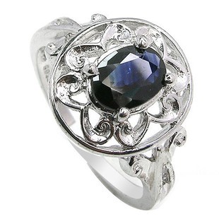 sapphire engagement carat ring antique flower jeenjewels move mouse