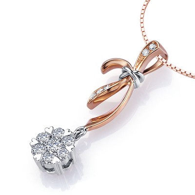 diamond pendant unique rose gold 18k jeenjewels pendants