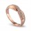 Luxurious Diamond Couples Wedding Ring Bands on 18k Rose Gold