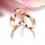 Luxurious Diamond Couples Wedding Ring Bands on 18k Rose Gold