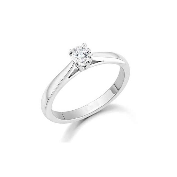 Gorgeous Cheap Solitaire Wedding Ring 0.25 Carat Round Cut Diamond on ...