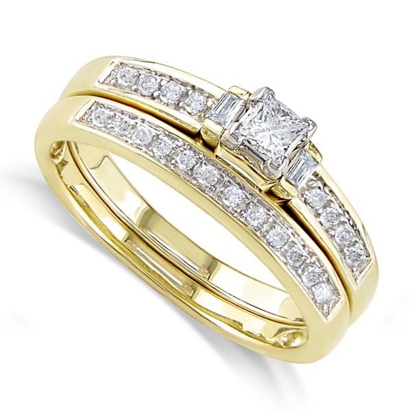 Huge Discount, Limited time Offer! Intriguing Bridal Ring Set Half ...