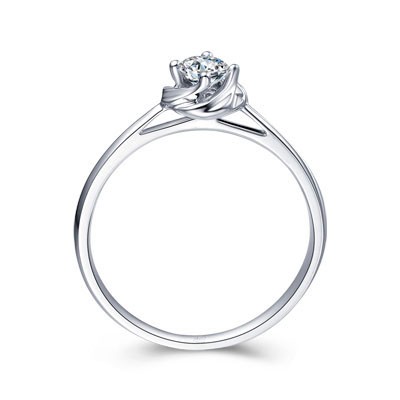 Lovely Flower Cheap Solitaire Diamond Ring 0.25 Carat Round Cut Diamond ...