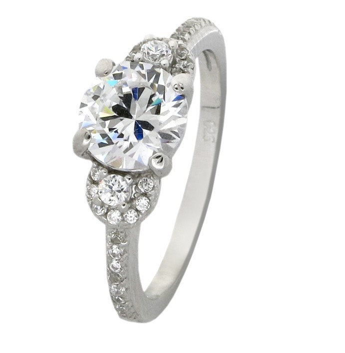 Designer 3 Carat Cubic Zirconium Round Engagement Ring For Women