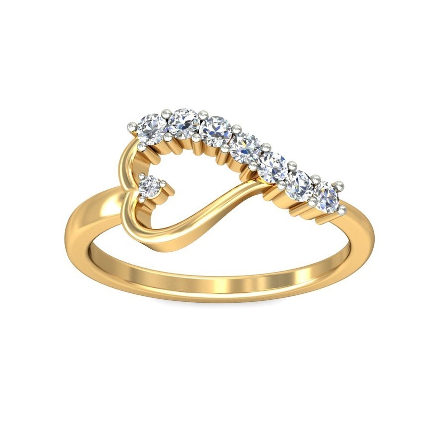 Gorgeous Heart Ring Diamond Engagement ring 0.25 Carat Diamond on ...