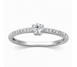 Half Carat Classic Round Diamond Engagement Ring on Sale