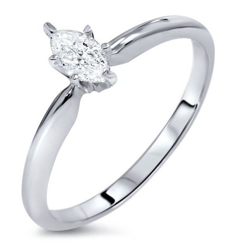 Mesmerizing Marquise Cheap Solitaire Engagement Ring Half Carat ...