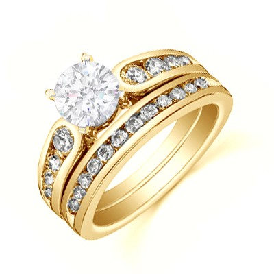 Affordable Diamond Bridal Set On - JeenJewels