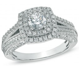 Designer 2 Carat Round Diamond Engagement Ring for HerDesigner 2 Carat Round Diamond Engagement Ring for Her