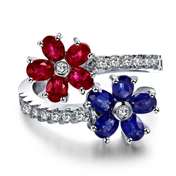 ruby sapphire diamond ring